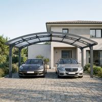 Carport Arizona Wave  495 x 578 cm Anthrazit - Wings & Arch