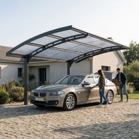 Carport Arizona Wave  495 x 289 cm Anthrazit