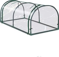 Tunnelgewächshaus aus PVC und Stahl ca. 200 x 100 x 80 cm