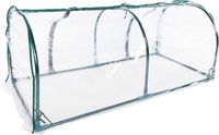 Tunnelgewächshaus aus PVC und Stahl ca. 200 x 100 x 80 cm