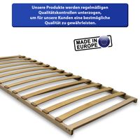 Lattenrost FIX mit 13 Federleisten - nicht verstellbar - 80 x 200 cm