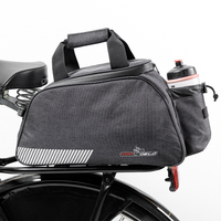 Wasserdichte Premium Gepäckträgertasche TOP mit Regenabdeckung & Flaschenhalter 11L