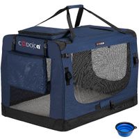 Cadoca Tiertransportbox XXXL 101x69x70cm navyblau