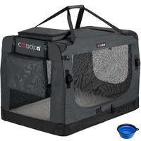 Cadoca Tiertransportbox XXXL 101x69x70cm anthrazit