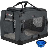 Cadoca Tiertransportbox L 70x52x50cm anthrazit