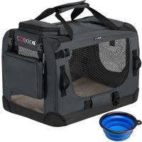 Cadoca Tiertransportbox S 50x34x36cm anthrazit