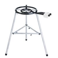 Paella Set 40 cm Pfanne, 2-Ring-Brenner, 9,0 kW, 150 kg Tragkraft, Dreibein