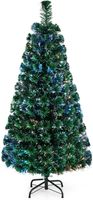 150cm Künstlicher Weihnachtsbaum mit Glasfaser-Farbwechsler