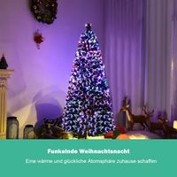 150cm Künstlicher Weihnachtsbaum mit Glasfaser-Farbwechsler