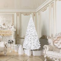 210cm Künstlicher Weihnachtsbaum, Tannenbaum mit Metallständer