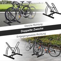Fahrradständer Bodenparker für 2 Fahrräder Bügelparker