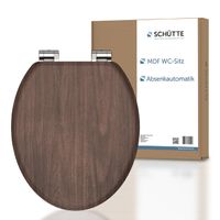 MDF WC-Sitz DARK WOOD