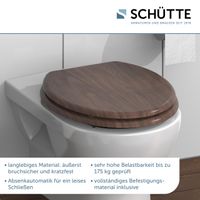 MDF WC-Sitz DARK WOOD