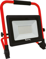 LED Arbeitsleuchte, Baustrahler, verstellbar, faltbar, 100W, 8000lm, 6500K, IP65, 3m Gummikabel