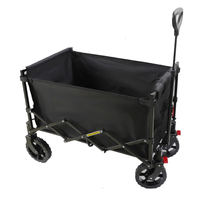 Bollerwagen, ca. 90 x 50 x 61/96 cm - Schwarz