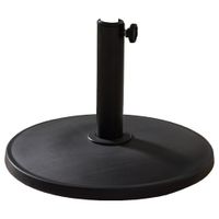 Schirmständer aus PE & Zement, Ø 45 cm - schwarz