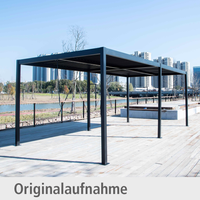 Bioklimatische Pergola, Pavillon aus Aluminium  3 x 6 m