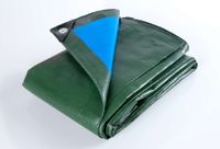 Ultrastarke Abdeckplane mit Randverstärkung, ca. 2 x 3 m - Blau / Grün