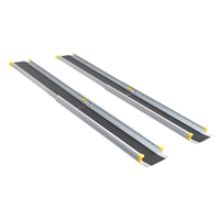 Zwei Stufen Teleskop Auffahrrampe 2 er Set 152 x 19 cm, 270KG belastbar
