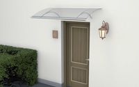 Vordach aus (3mm PC) ca. 150 x 90 cm - Transparent 