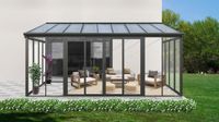 Wintergarten aus Aluminium, ca. 300 x 548 x 312 cm - Anthrazit