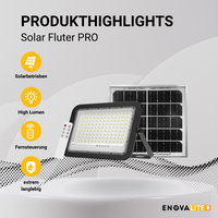 Solarstrahler PRO, LED-Fluter, Solar mit Akku, 20 W PV