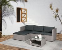 3tlg. Loungeset HGS62-DGR dunkelgrau