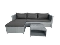 3tlg. Loungeset HGS62-DGR dunkelgrau