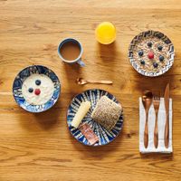 Serie Iberico Blue, Salatset 5 teilig für 4 Personen