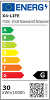 Rotierende LED Partyleuchte RGB