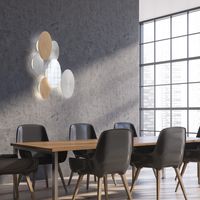 LED Wandleuchte AKKU PUNTUA, Akkubetrieb, Klettverschluss, messing matt