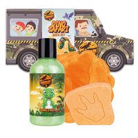 Badeset DINOPARK ADVENTURE in wiederverwendbarer Geschenkbox in SUV-Form
