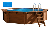 Interline Holzpool Sommer Abdeckpläne ø 3,55m  (8-Eckig) 400 µm