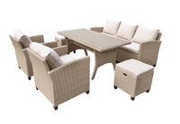 15tlg. Ecklounge Dining-Lounge "Prato II" beige