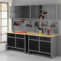 Garagenschrank 6tlg. schwarz 240 cm