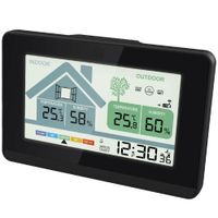 Funk-Wetterstation mit Lüftungsempfehlung Hygrometer 1x Sensor Displaybeleuchtung Schimmelwarner