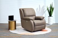 Elektrischer Massagesessel mit Beinanhebung & verstellbare Rückenlehne - Braun