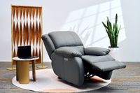 Elektrischer Massagesessel mit Beinanhebung & verstellbare Rückenlehne - Grau