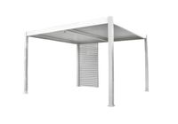 Sichtschutz-Lamellenelement "Oasis" 130, Aluminium, weiß