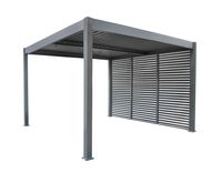 Sichtschutz-Lamellenelement "Oasis" 120, Aluminium, anthrazit