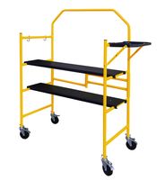 Mobiles Mini Arbeitsgerüst 226 kg Belastbarkeit faltbar gelb