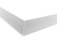 6er Set Rasenkanten Beetumfassungen Mähkanten L 119,5 x H 13 cm aus Stahl