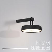 Akku Wandleuchte ARMA, 1x LED-Board/1,50Watt/2700Kelvin, IP44, Schwarz