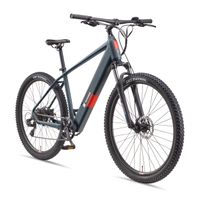 Telefunken MTB E-Bike Mountainbike M921 29 Zoll Hinterradmotor 7-Gang Kettenschaltung, granitgrau