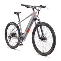 Telefunken MTB E-Bike Mountainbike M921 29 Zoll Hinterradmotor 7-Gang Kettenschaltung, aluminiumgrau