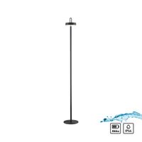 JUST LIGHT. Akku Stehleuchte AMAG, 1x LED-Board/1,50Watt/2700Kelvin, IP44, Schwarz