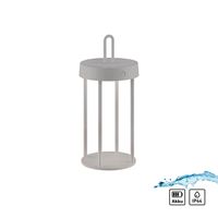 Akku Tischleuchte ANSELM, 1x LED-Board/1,50Watt/2700Kelvin, IP44, Greige