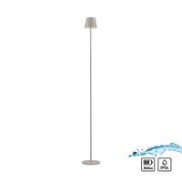 JUST LIGHT. Akku-Stehleuchte EURIA, 1x LED-Board/2,50Watt/3000Kelvin, IP54, Greige