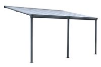 Terrassendach/Veranda, aus Polycarbonat ca. 434 x 303 x 258 cm - Anthrazit