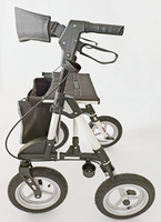 Alu Outdoor Rollator AT51031 inkl. Gehstockhalter